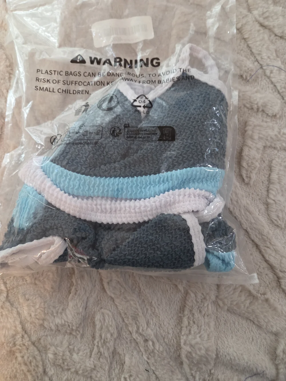 Girls Two-Piece Swim‎ Set in Teal and Light Blue Bikini Girls Size 7/8 Swimwear